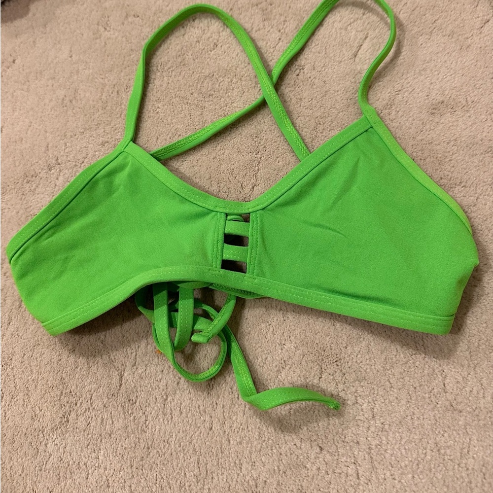 Jolyn Neon Green Tomcat Top Size M